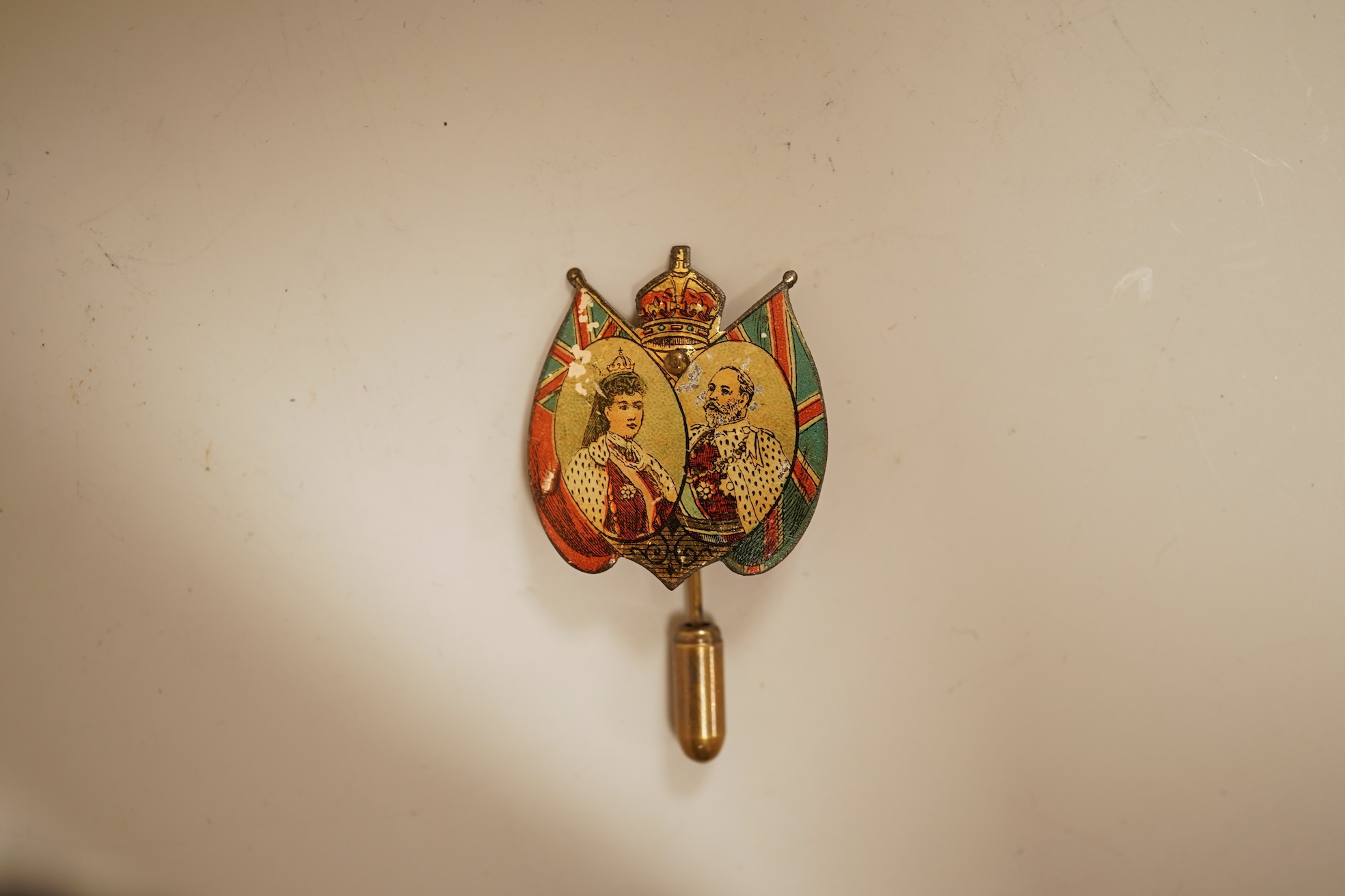 A small collection of assorted costume jewellery and other items including a cut steel shoe buckle, bracelets, chains, pair of silver and enamel oval cufflinks, etc.